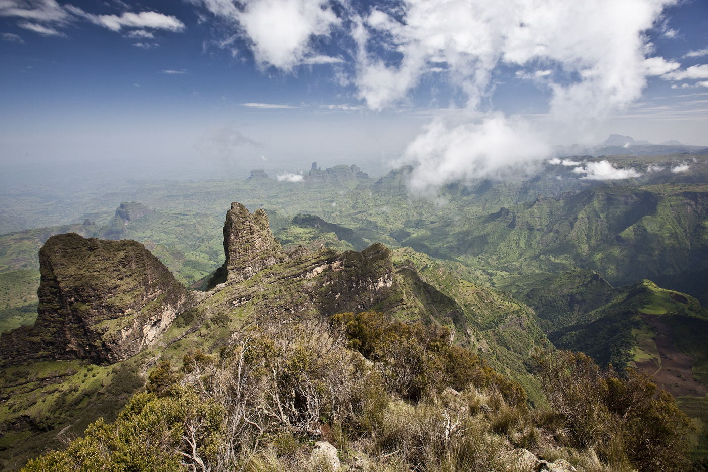 Sweeping view across the Ethiopian highlands